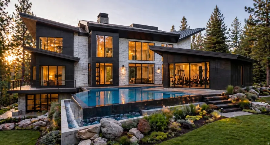 AI generated image of what the backyard could look like. Because this is AI generated there are some inaccuracies.