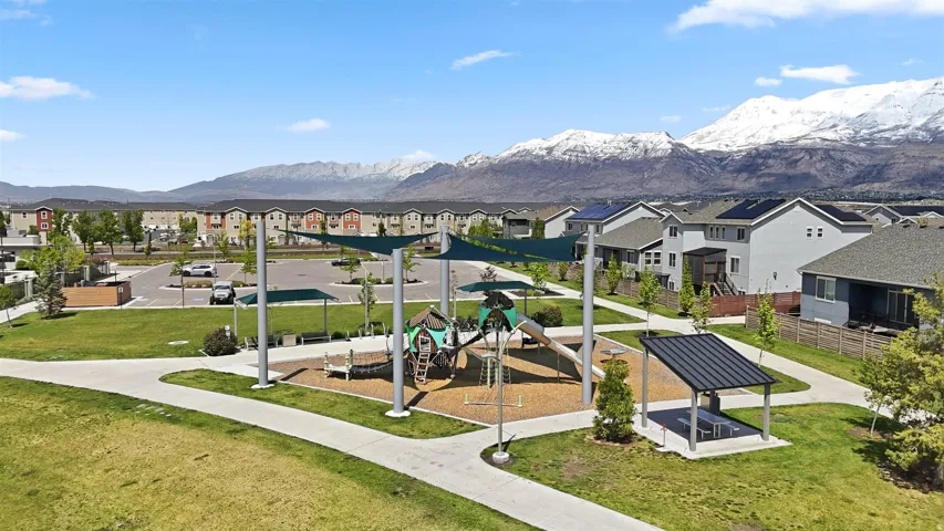 Surrounding community with a mountain view and a residential view