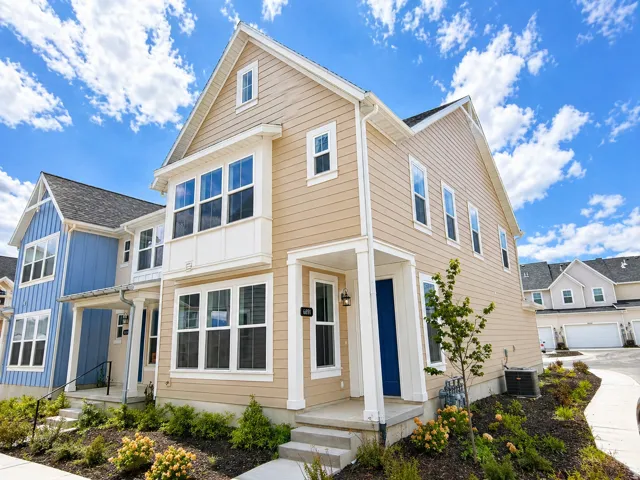 View of front of house featuring board and batten siding