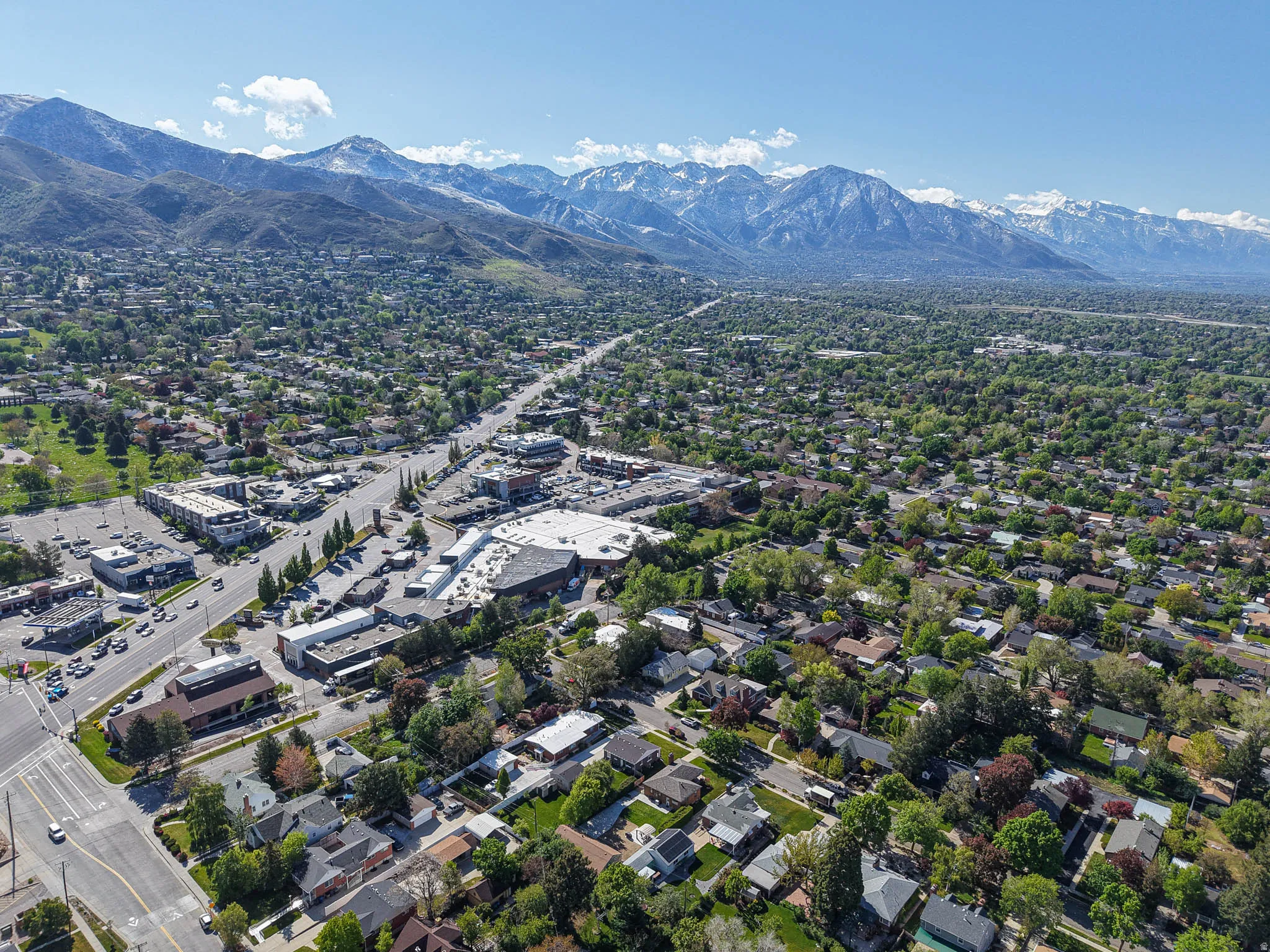 Bird's eye view of mountains