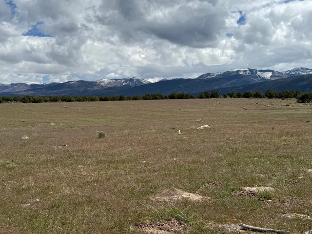 Mountain view with rural landscape