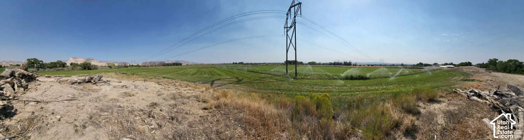 View of yard with a rural view