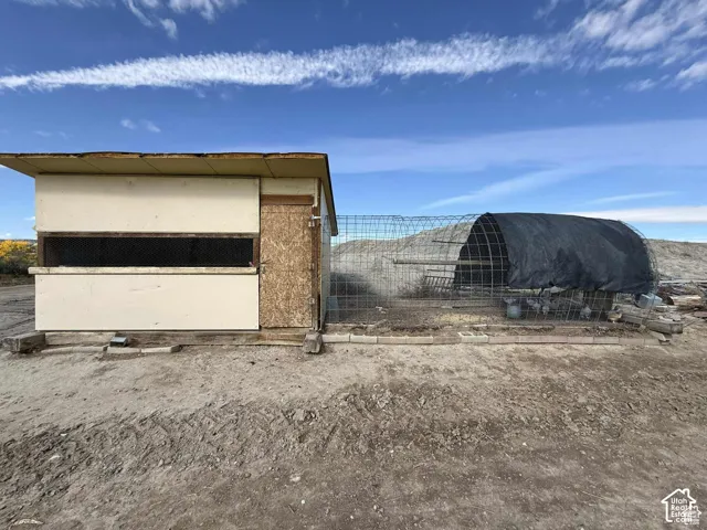 View of chicken coop