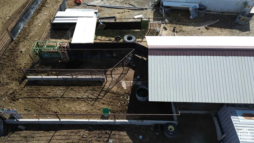 View from above of property