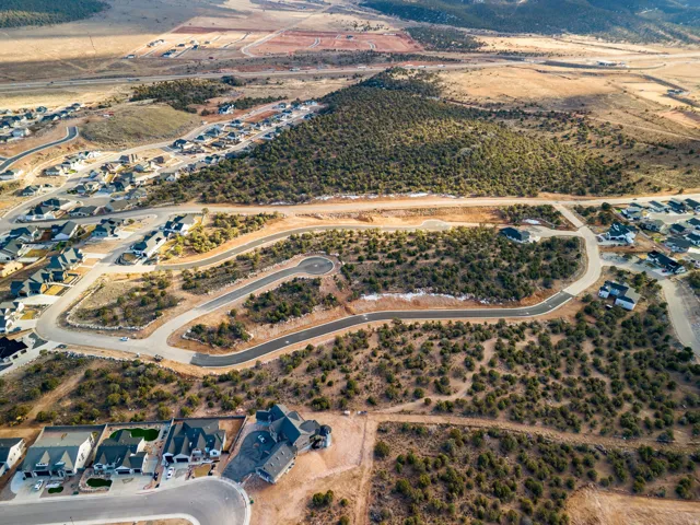 Aerial overview of property's location featuring rural landscape