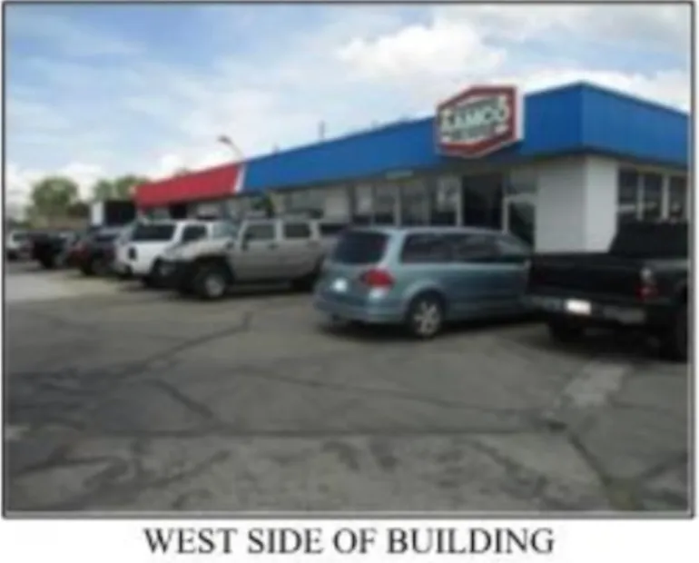View of uncovered parking lot