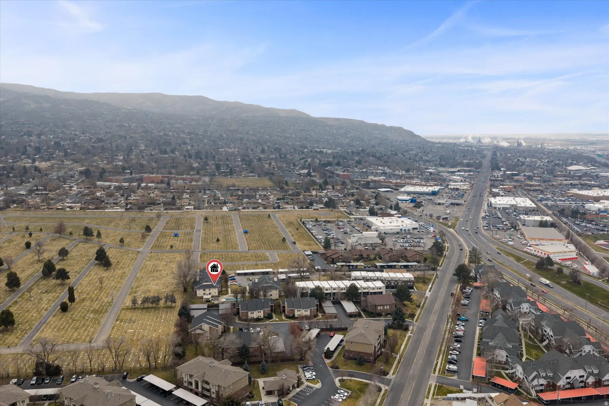 Aerial view of mountains