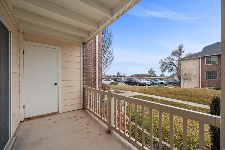 View of covered porch