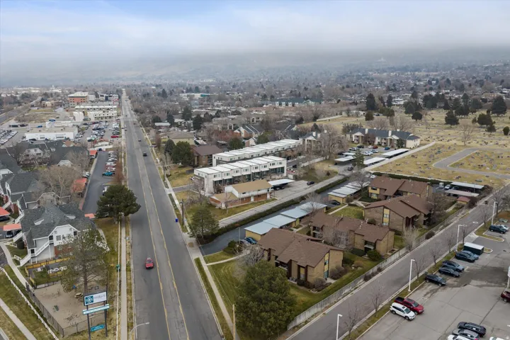 Aerial view of property's location