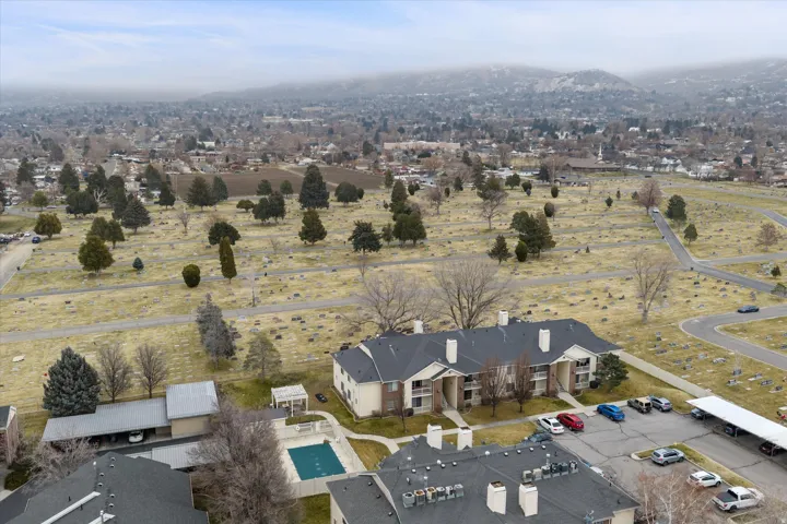 Aerial view of property's location