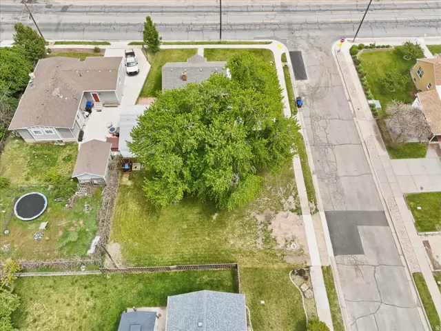 Aerial view of residential area