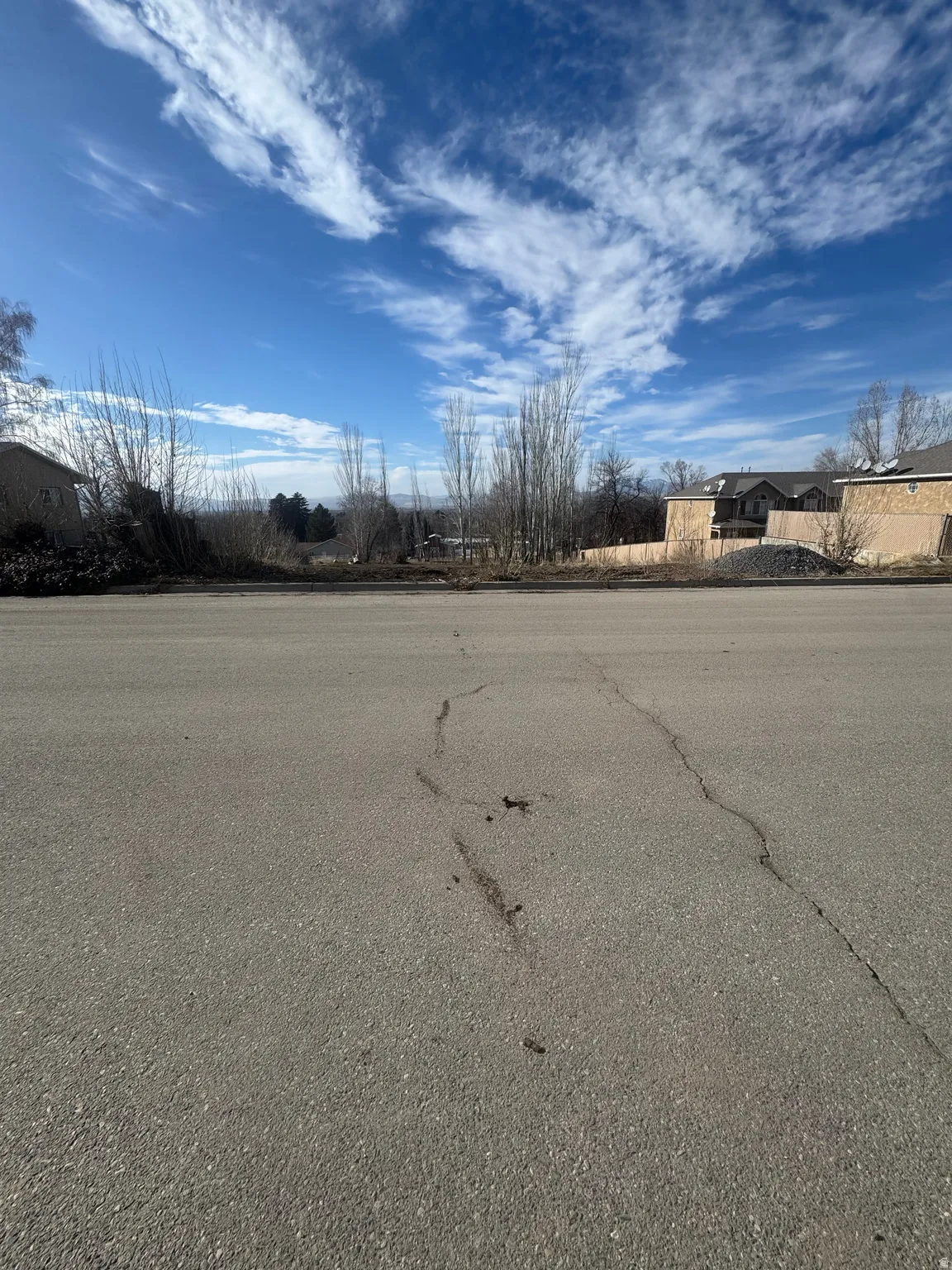 View of asphalt street