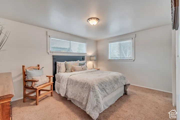 Great angle view of the upstairs master bedroom.
