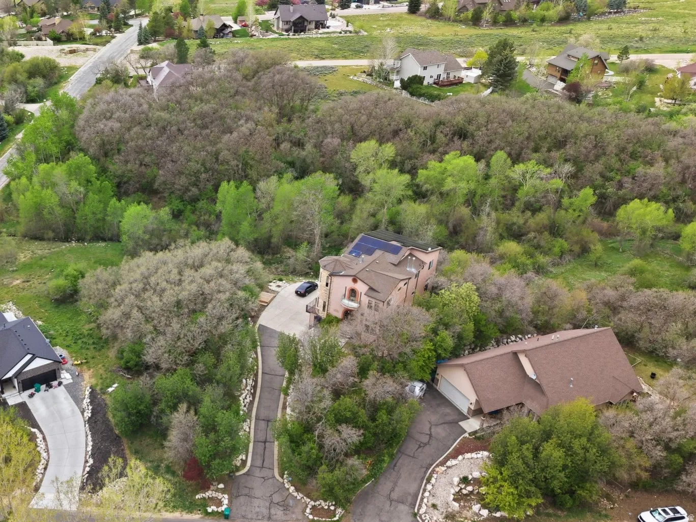 Natural waterway behind the future home creates a natural boundary and privacy