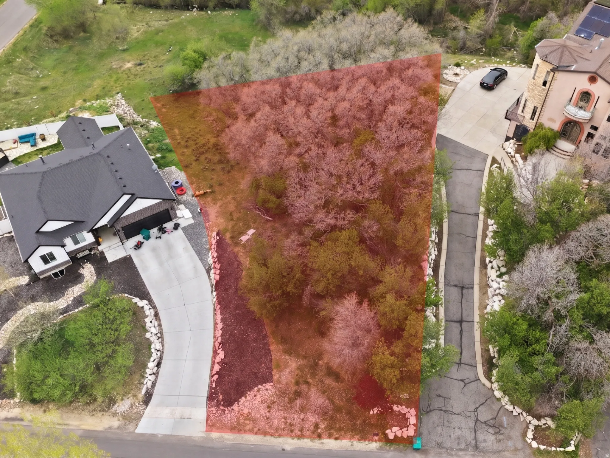 Image is for assistance in finding lot. Shaded area is not an exact measurement. Boundary Surevy has been completed.