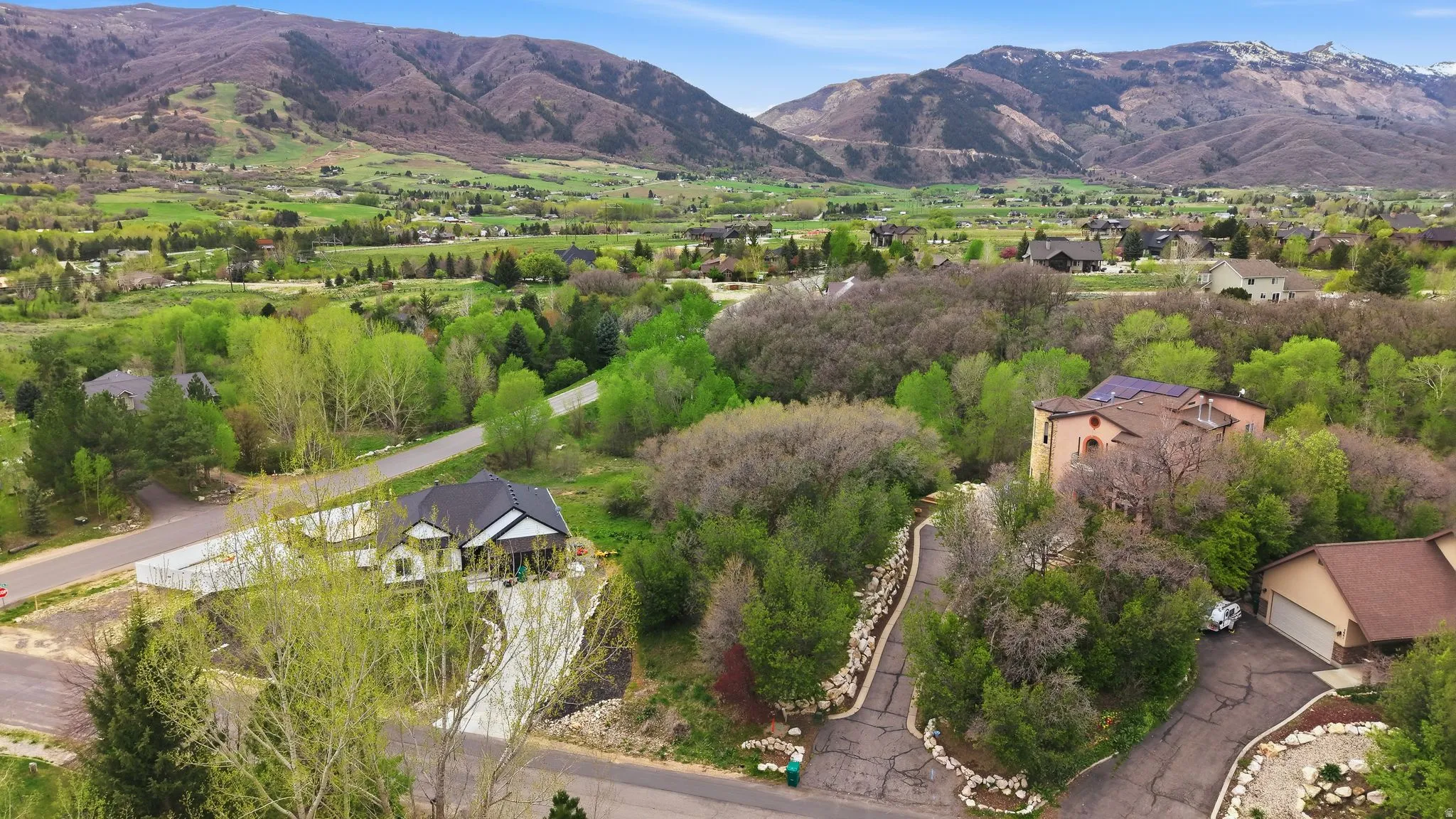 Views from both the front and back of the future home