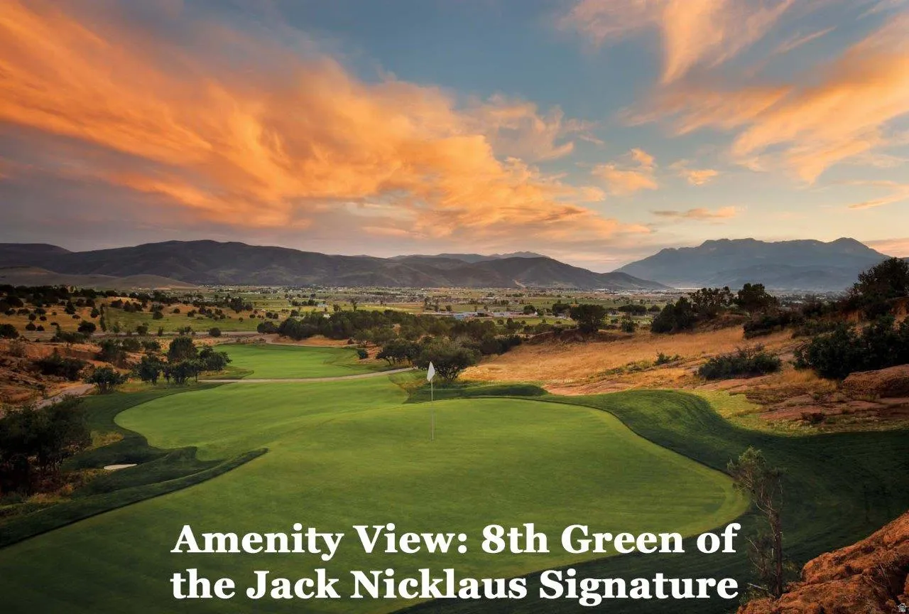 View of property's community with golf course view and a mountain view