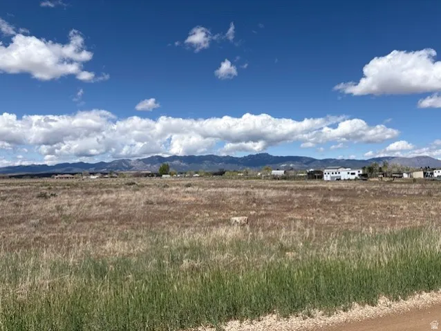 Mountain view with rural landscape