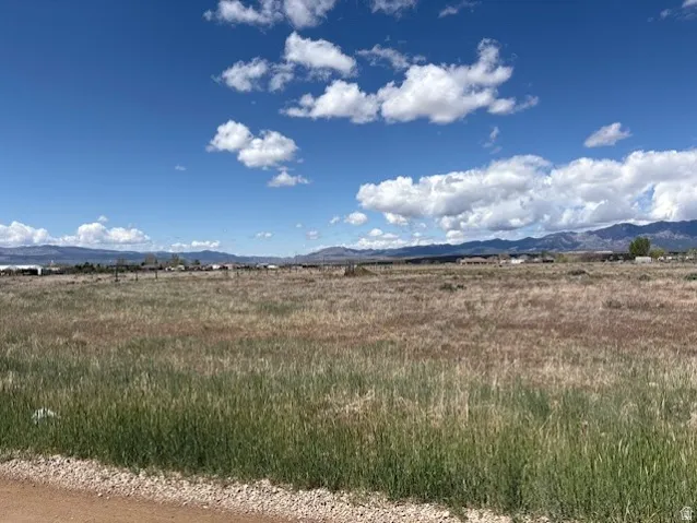 View of mountain background with rural landscape