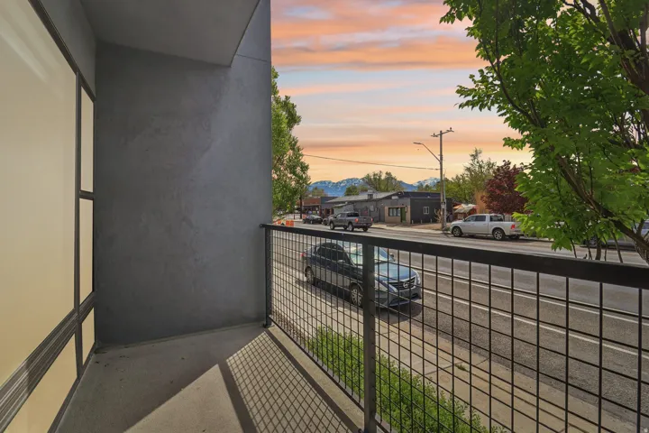 Balcony with a residential view
