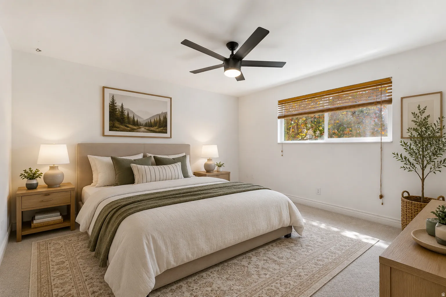 Virtually Staged Bedroom