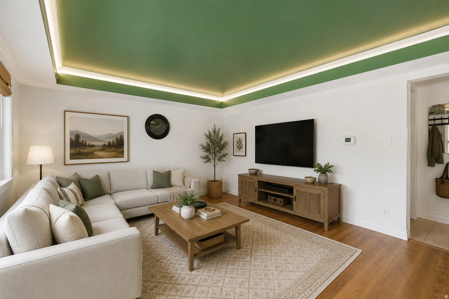 Virtually Staged Living room