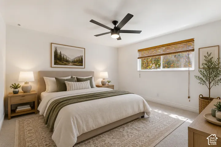 Virtually Staged Bedroom