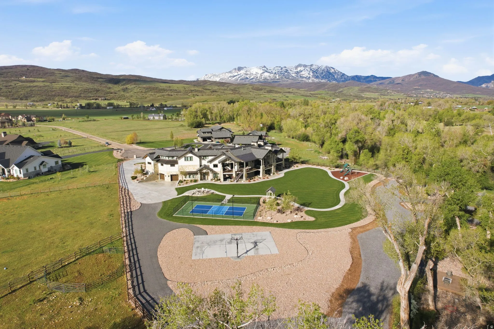 Aerial view of mountains