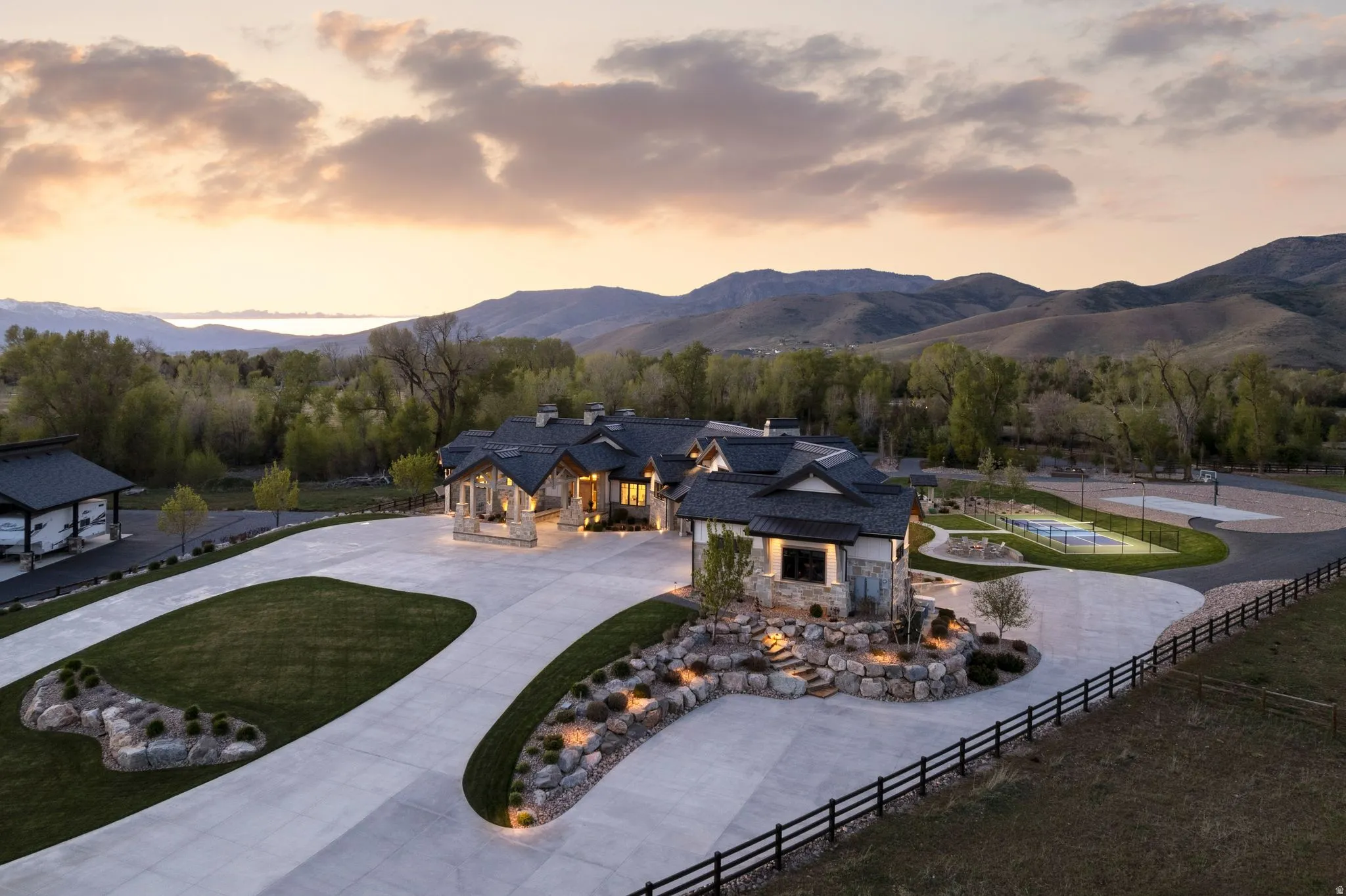 View of mountain backdrop