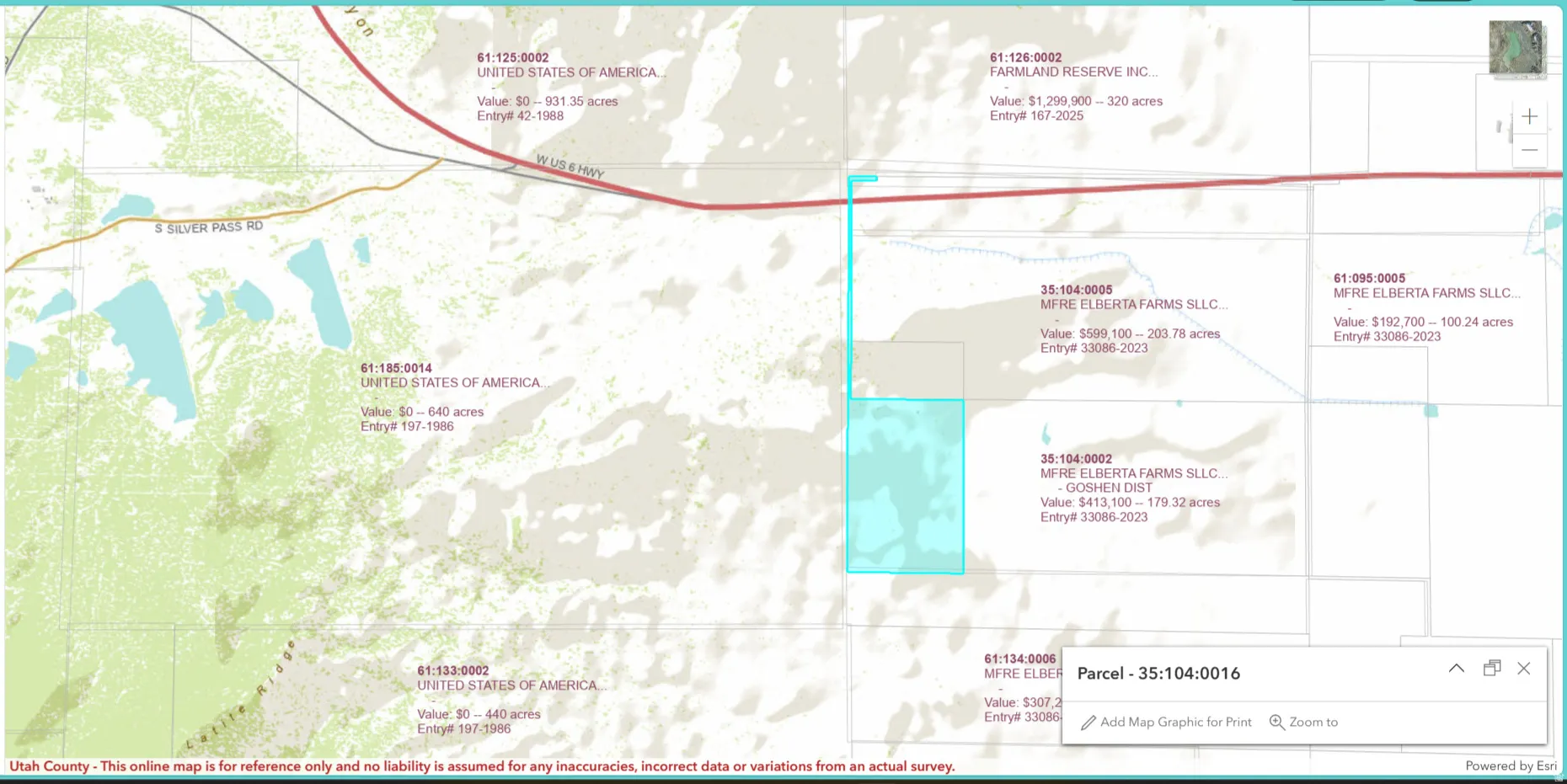 Map / location featuring property boundaries highlighted