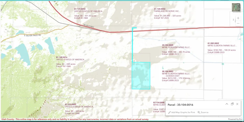 Map / location featuring property boundaries highlighted