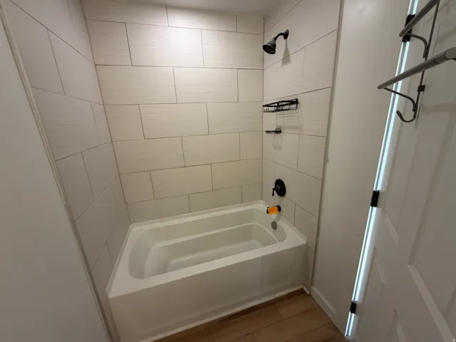 Bathroom with  shower combination