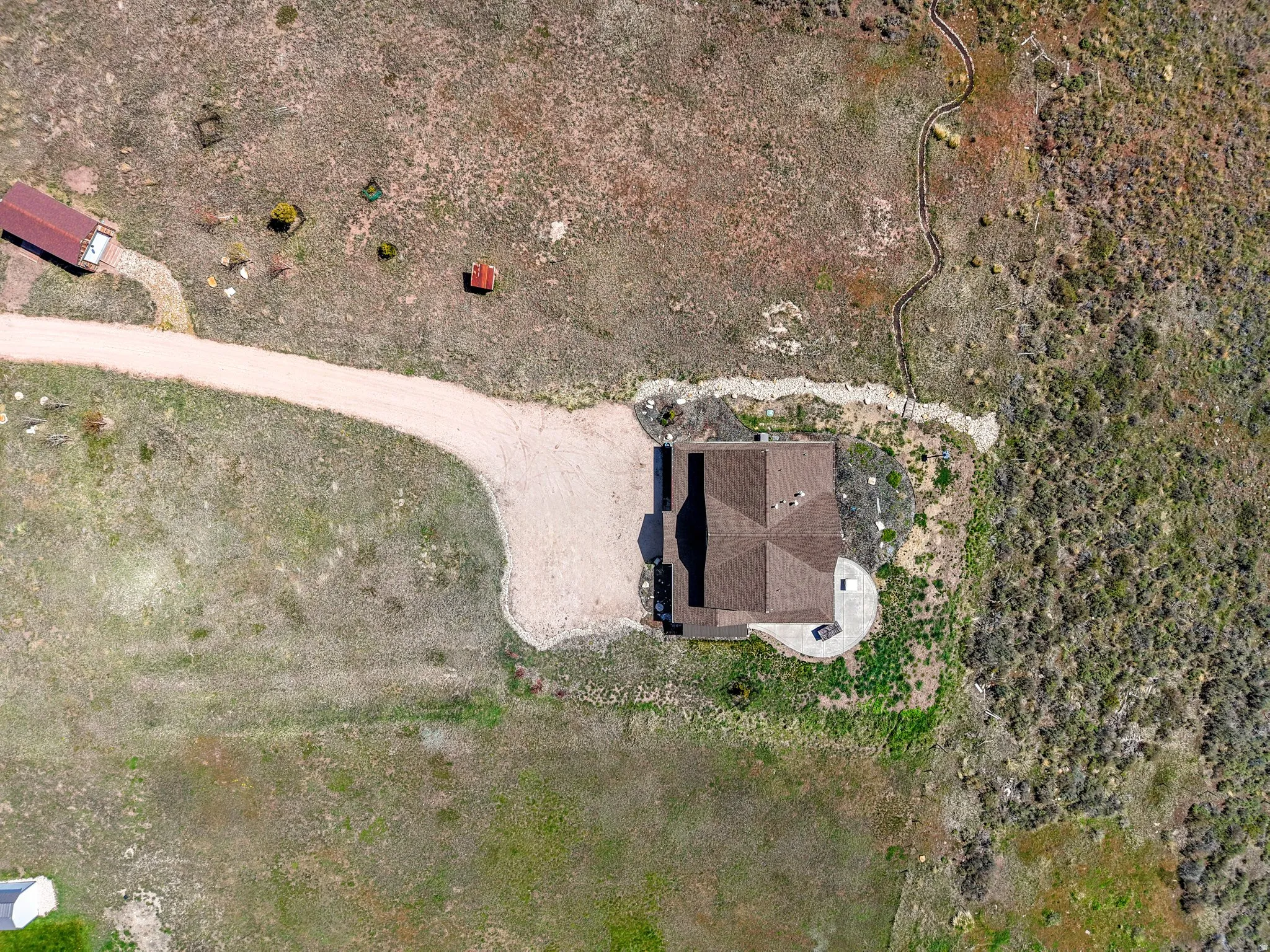 Aerial overview of property's location