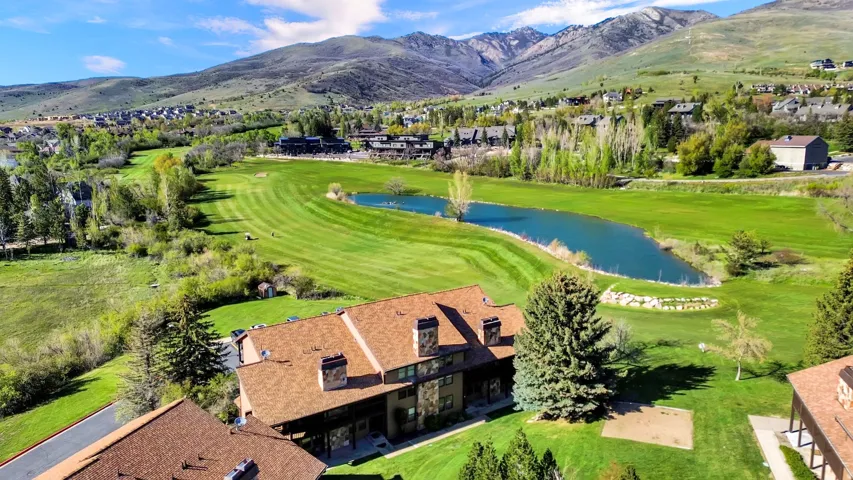 Drone of building 4 with golf course view