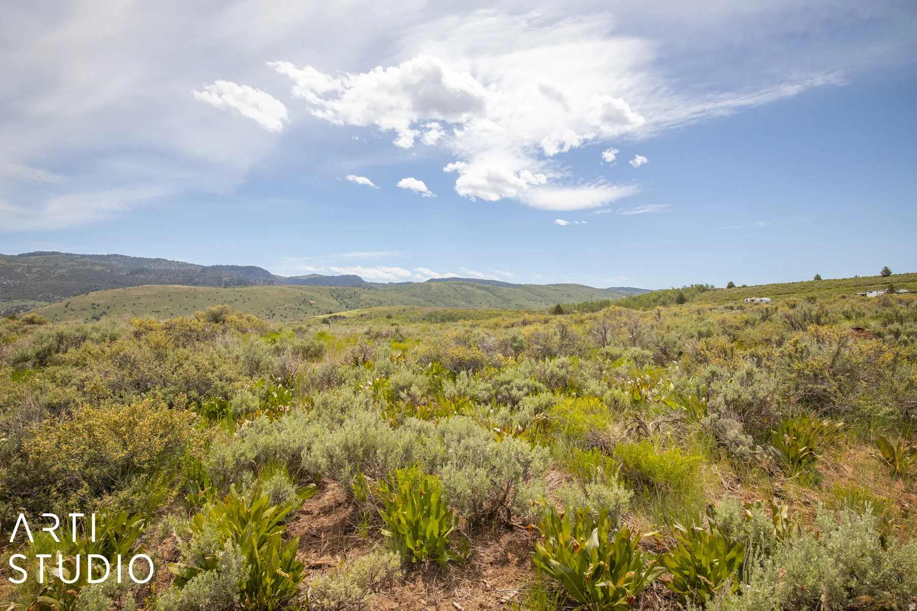 View of mountain background