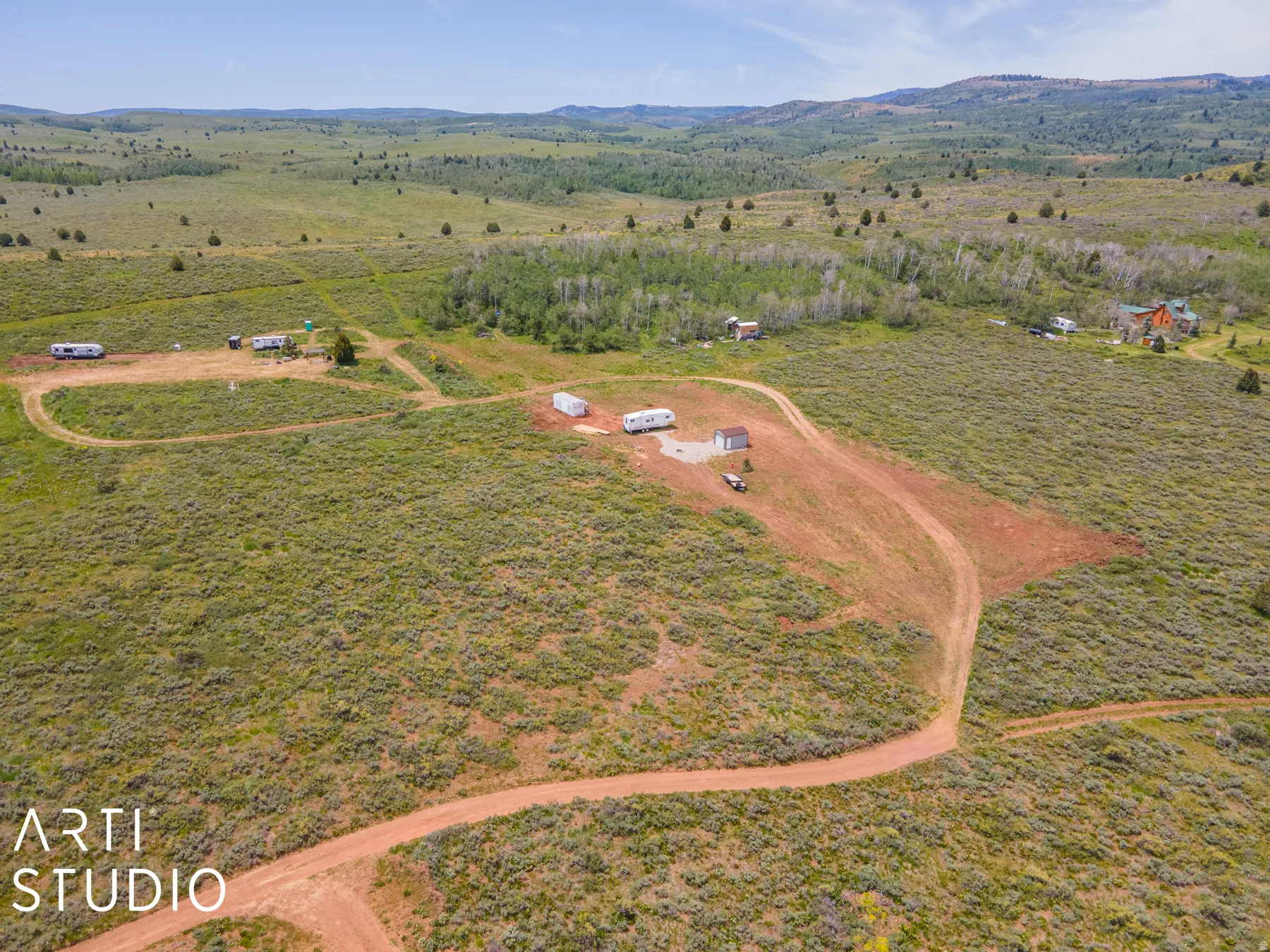 View of rural area featuring a mountain backdrop