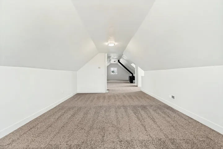 Bonus room featuring baseboards and carpet