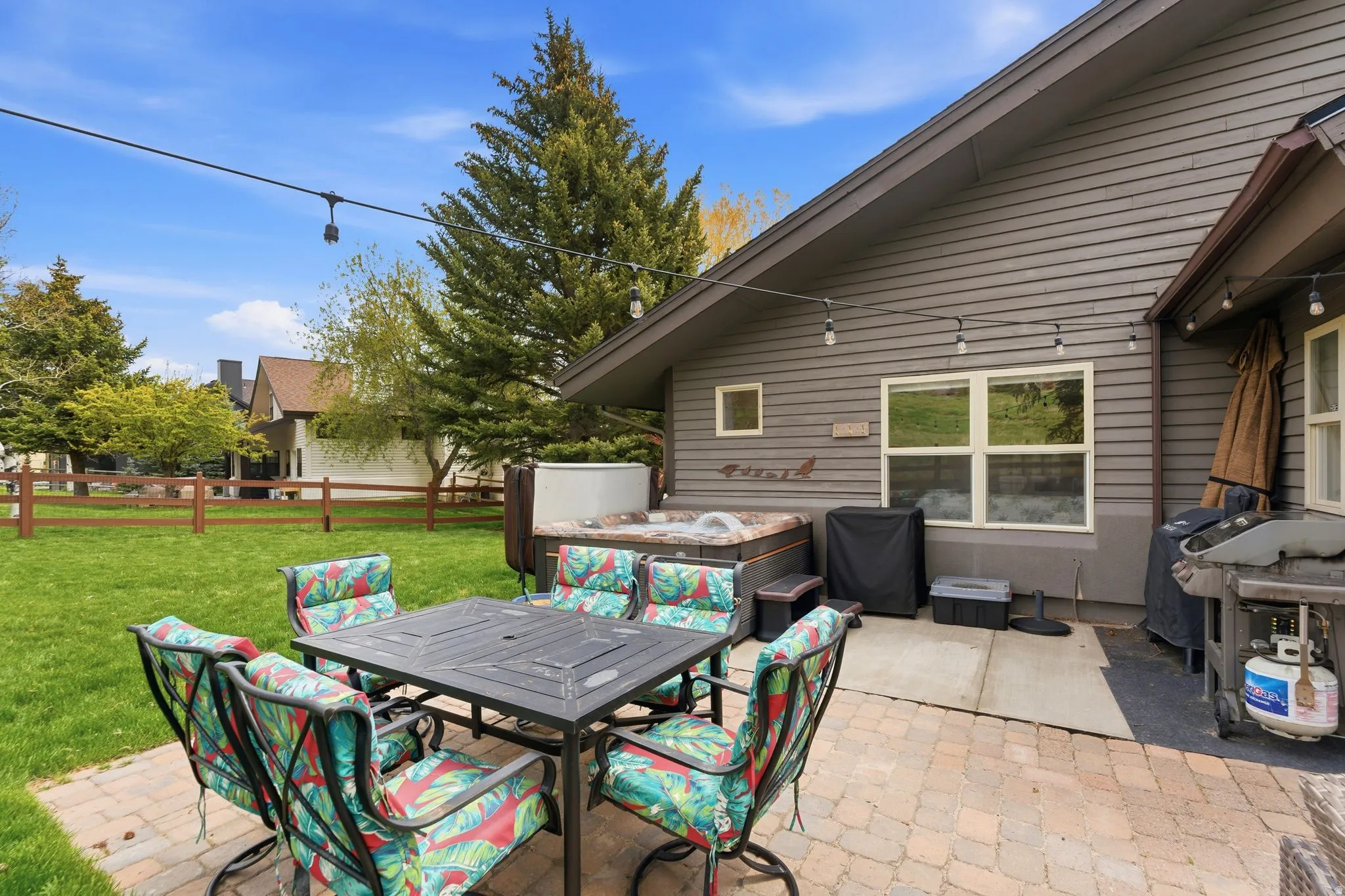 View of patio / terrace featuring outdoor dining area and grilling area