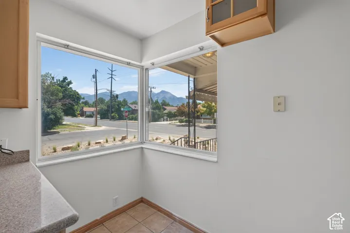Expansive corner window offering broad exterior views