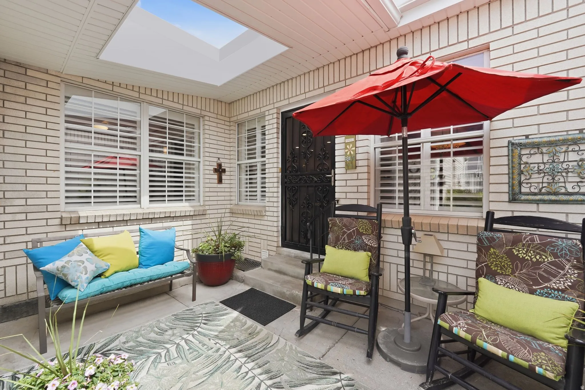 View of patio featuring outdoor seating
