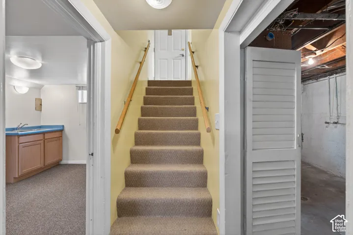 View of stairway