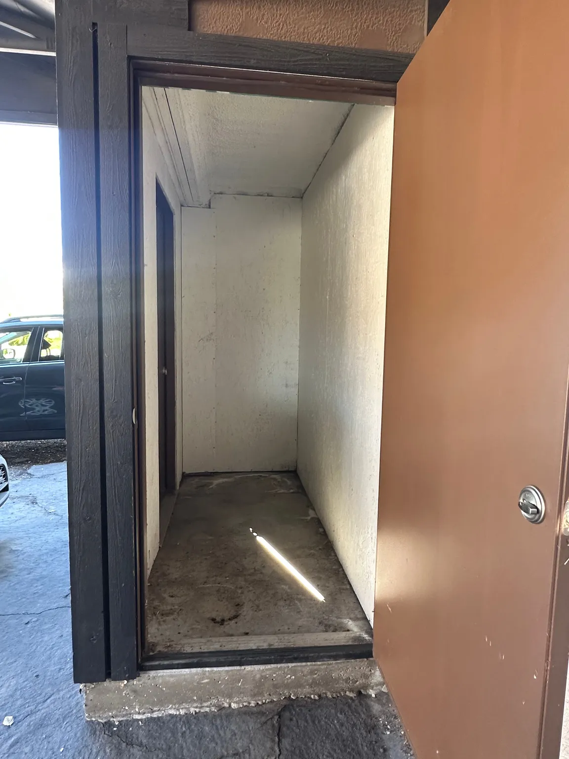 Lockable Storage space in carport