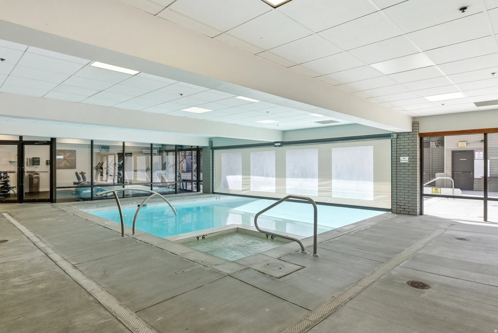 View of indoor pool