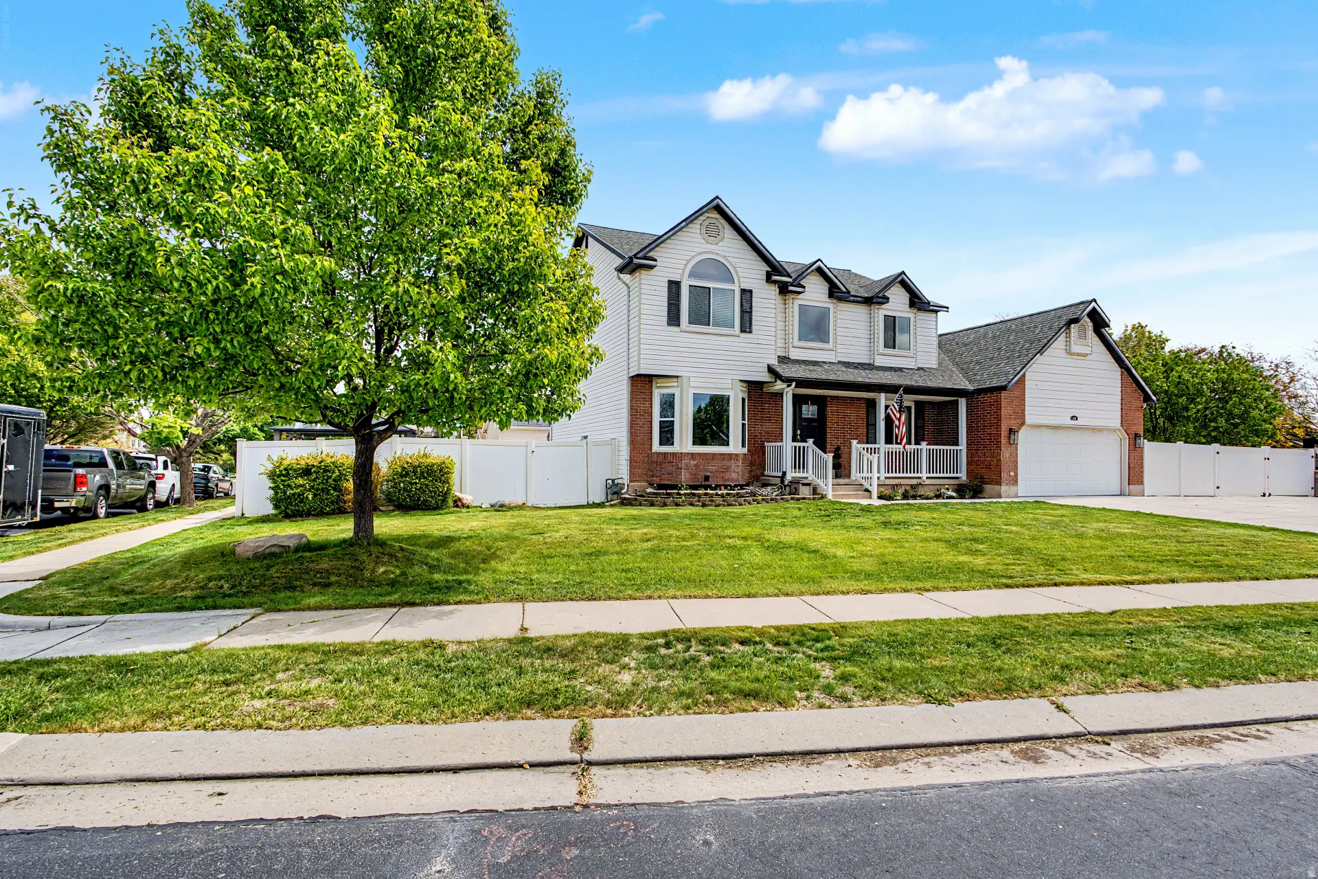Well maintained home with covered porch