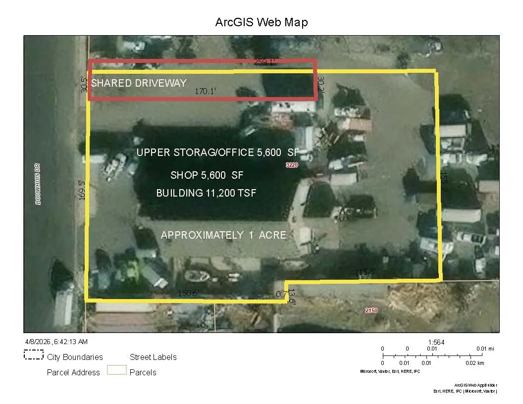 Map of property location featuring property parcel outlined