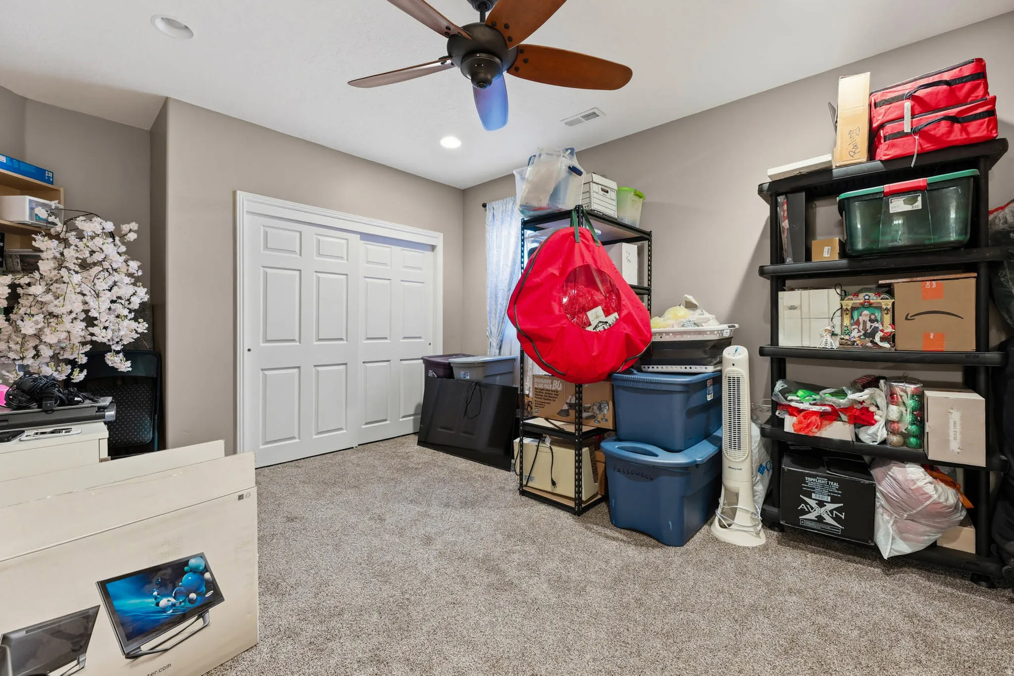 One more large bedroom in the basement.