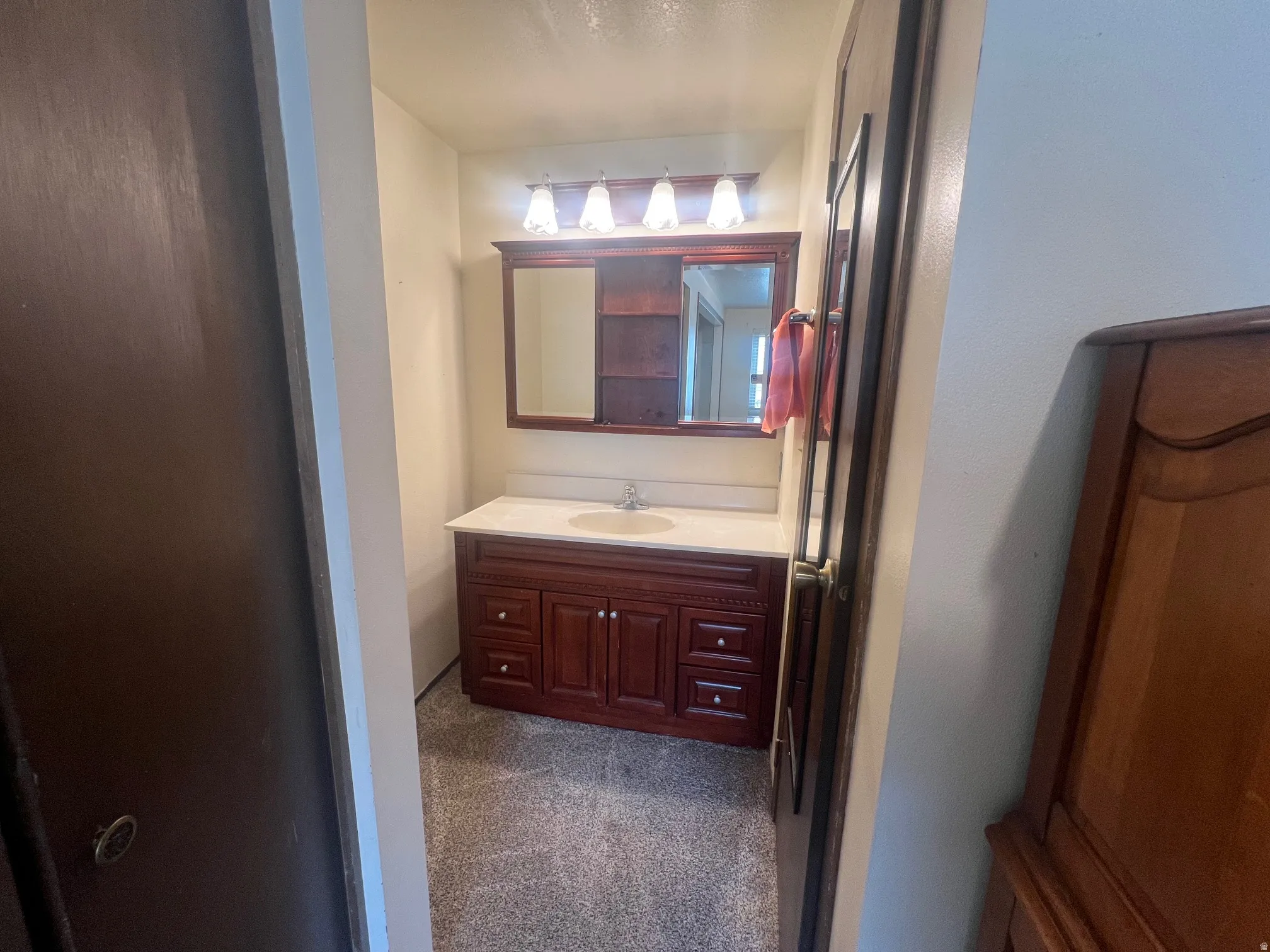Half bath off of the main bedroom