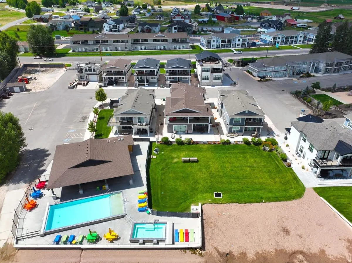 Overall aerial view of Legacy Beach