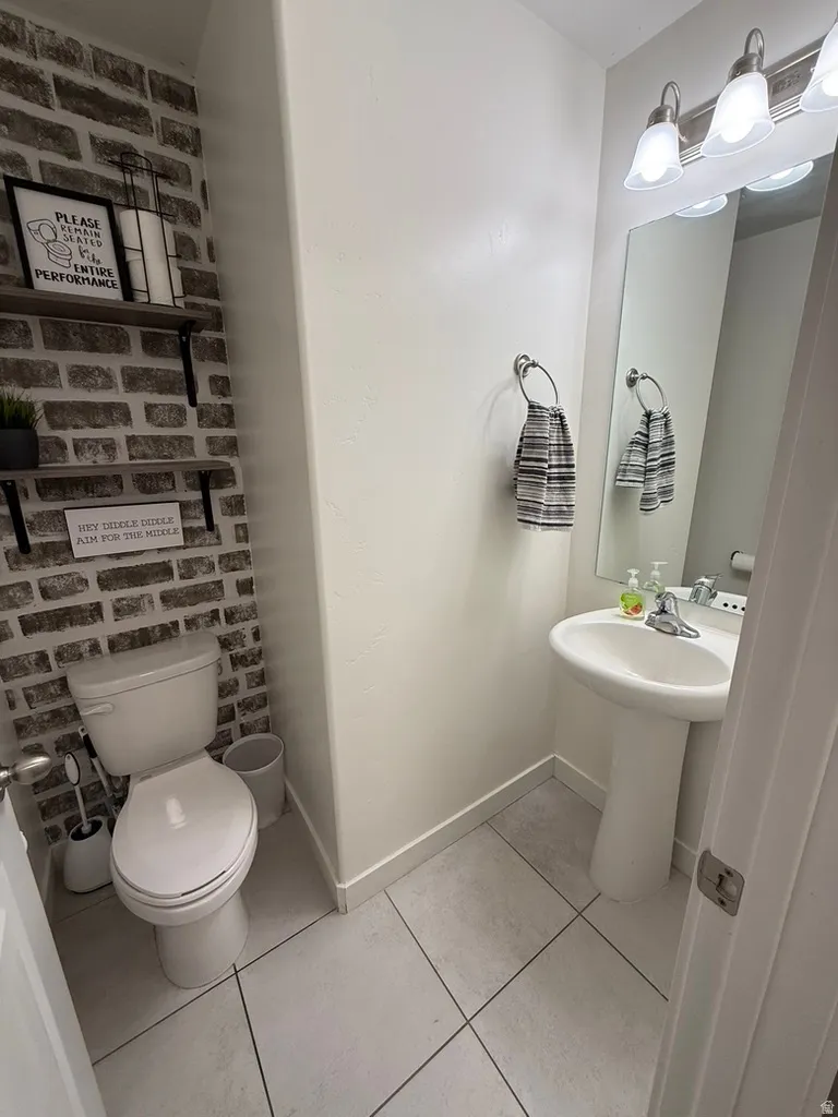 Half bathroom with toilet