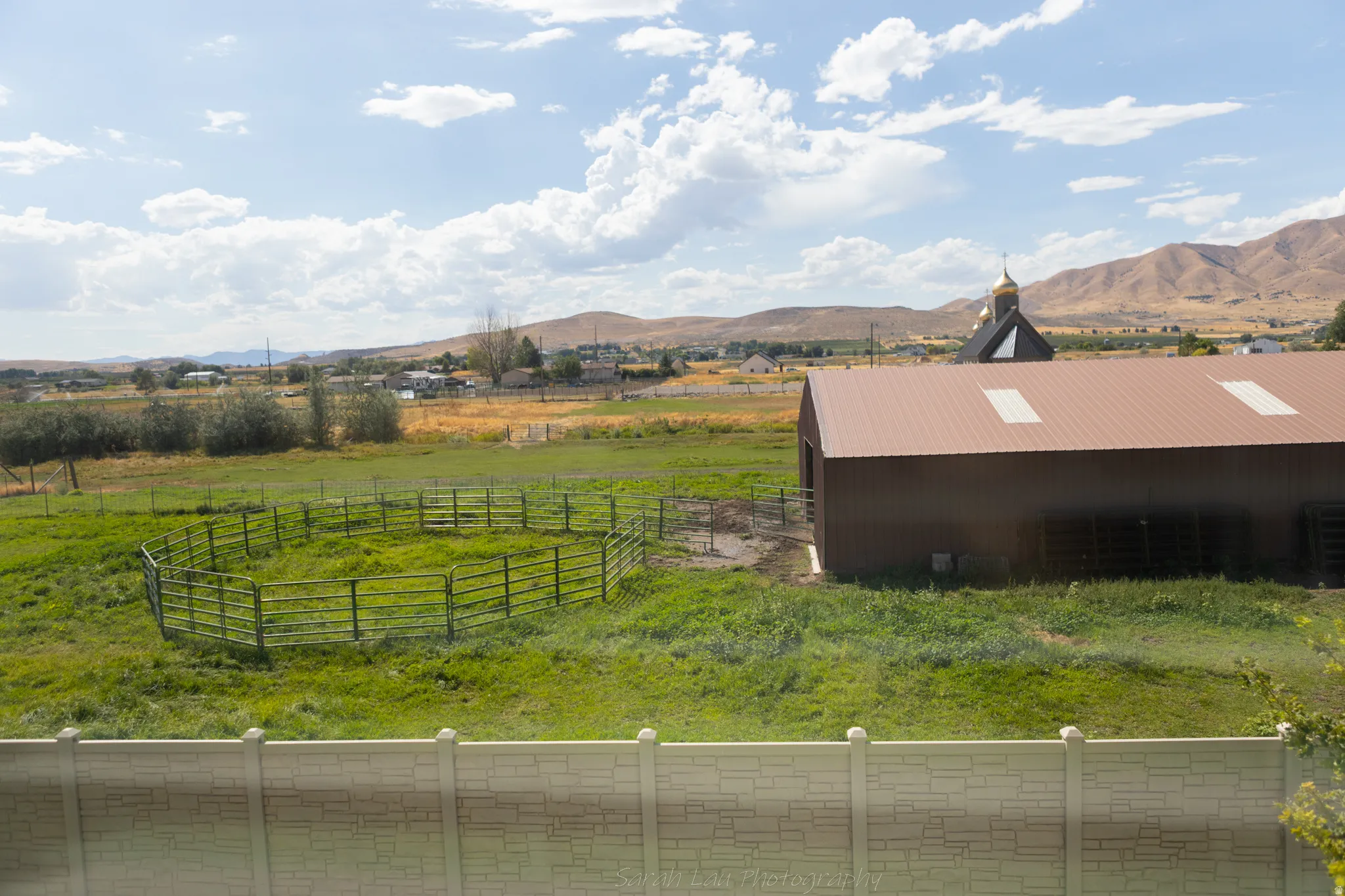 Mountain view, and a view of rural / pastoral area